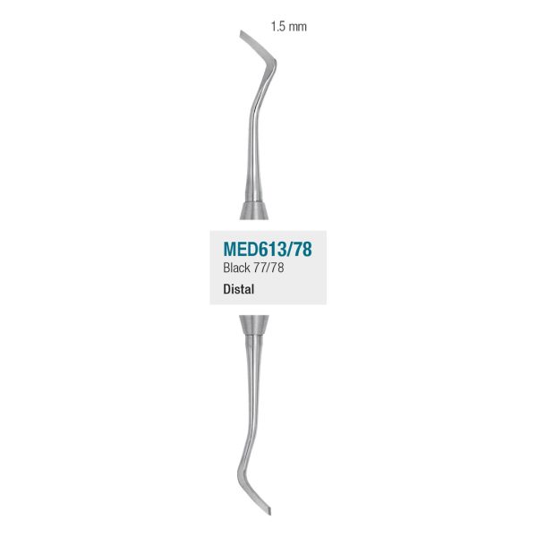 Medesy Enamel Instrument Margin Trimmer Black No. 77-78 1.5mm Distal
