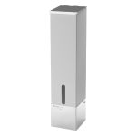 Medesy Cup Dispenser Stainless Steel 85mm x 85mm x 360mm (LxWxH) Silver
