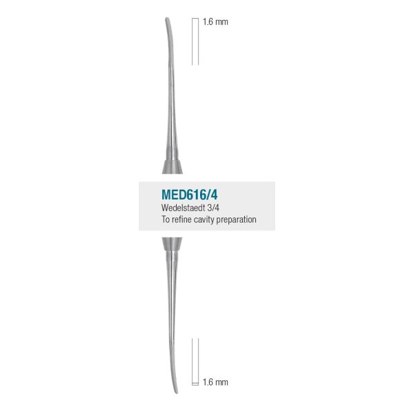 Medesy Chisel Wedelstaedt Chisel No. 3-4 1.6mm/1.6mm