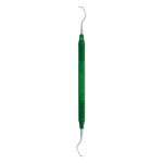 Medesy Curette Gracey No. 7-8 with 8mm Dia. Hollow Aluminium Handle Green