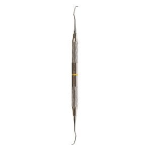 Medesy Curette Gracey No. 1-2 with 8mm Dia. Solid Handle with Yellow Ring