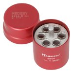 Medesy Endodontic Storage Box Aluminium 48mm Dia. 62mm (H) Red