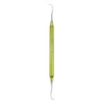 Medesy Curette Gracey No. 1-2 with 8mm Dia. Solid Aluminium Handle Yellow