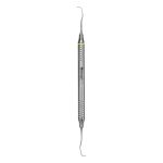 Medesy Curette Gracey No. 1-2 with 8mm Dia. Hollow Aluminium Handle with Yellow Ring