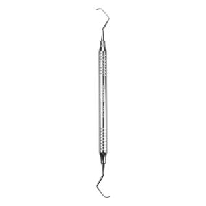 Medesy Curette Gracey No. 9-10 with 8mm Dia. Solid Aluminium Handle Silver