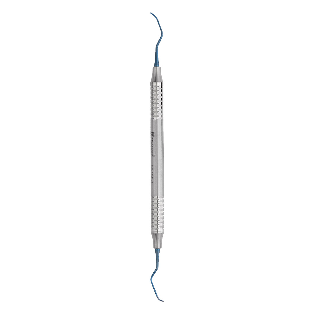 Medesy Curette Columbia No. 4R-4L Titanium with 8mm Dia. Hollow Handle Medesy Curette Columbia No. 4R-4L Titanium with 8mm Dia. Hollow Handle
