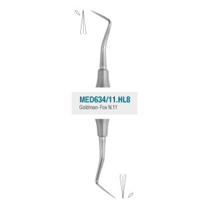 Medesy Periodontal Knife Goldman-Fox No. 11 with 8mm Dia. Hollow Handle