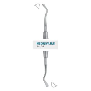 Medesy Periodontal Knife Buck No. 3-4 with 8mm Dia. Hollow Handle