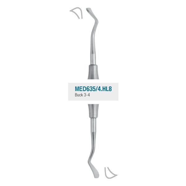Medesy Periodontal Knife Buck No. 3-4 with 8mm Dia. Hollow Handle