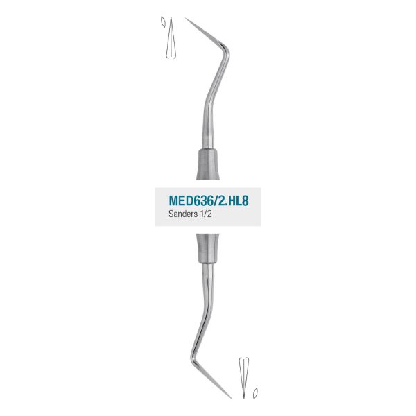 Medesy Periodontal Knife Sanders No. 1-2 with 8mm Dia. Hollow Handle