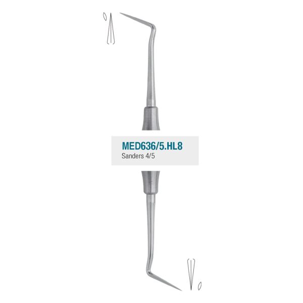 Medesy Periodontal Knife Sanders No. 4-5 with 8mm Dia. Hollow Handle