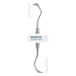 Medesy Periodontal Knife USC Towner No. 19-20 with 6mm Dia. Solid Handle