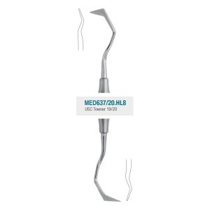 Medesy Periodontal Knife USC Towner No. 19-20 with 8mm Dia. Hollow Handle