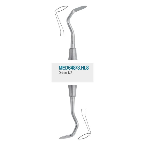 Medesy Periodontal Knife Orban No. 1-2 with 8mm Dia. Hollow Handle