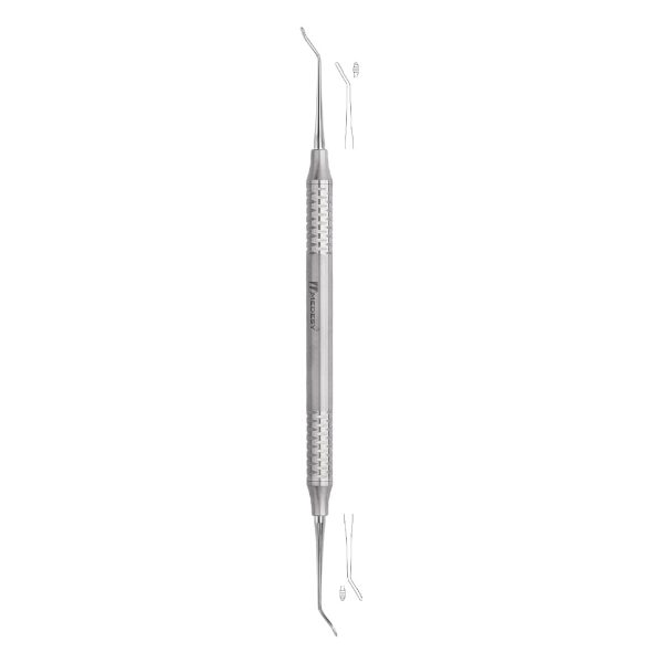 Medesy Periodontal File Hirschfeld No. 9 with 8mm Dia. Hollow Handle