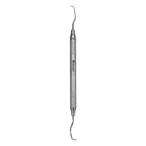 Medesy Curette Gracey No. 13-14 Long with 8mm Dia. Hollow Handle with Brown Ring