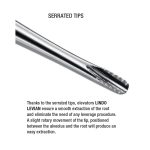 Medesy Luxating Instrument Lindo Levian Serrated No. 1 2.5mm Straight