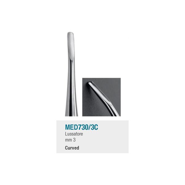 Medesy Luxating Instrument Lussatore No. 3C 3mm Curved
