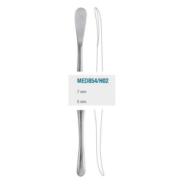 Medesy Periosteal Elevator No. H02 7.0mm/5.0mm