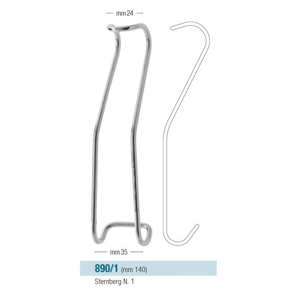 Medesy Retractor Sternberg No. 1 24mm x 140mm x 35mm (WxLxW)