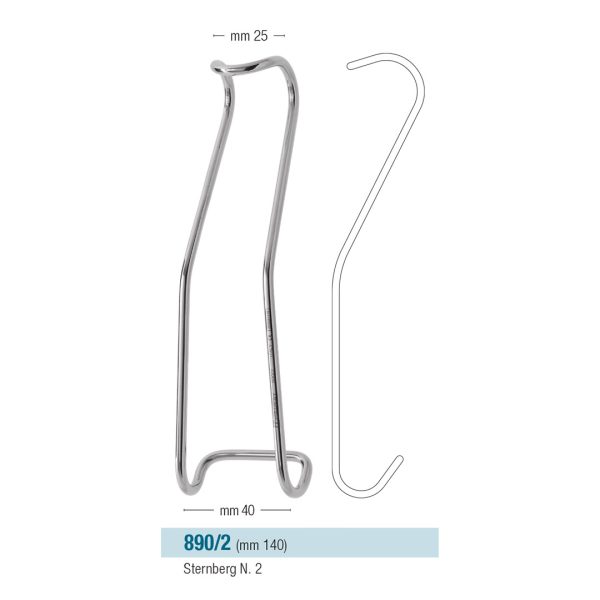 Medesy Retractor Sternberg No. 2 25mm x 140mm x 40mm (WxLxW)