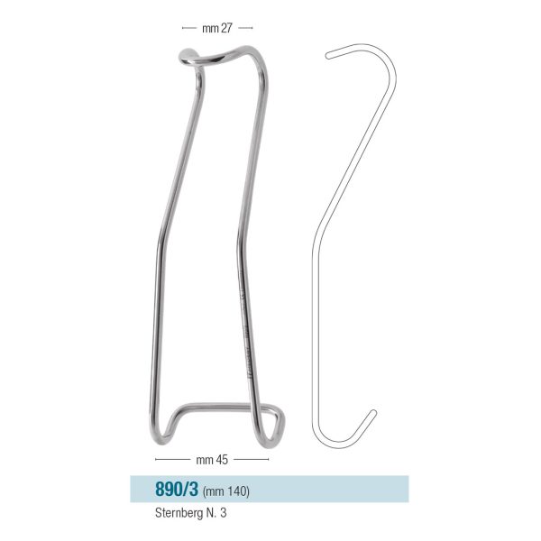 Medesy Retractor Sternberg No. 3 27mm x 140mm x 45mm (WxLxW)