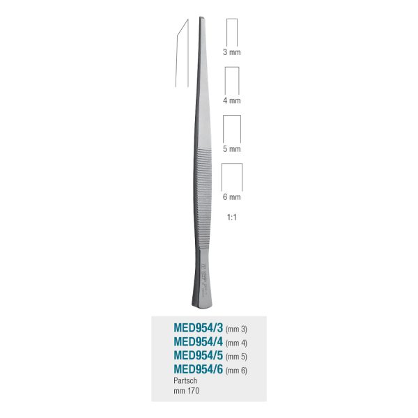 Medesy Bone Chisel Partsch Flat No. 6 6mm 170mm