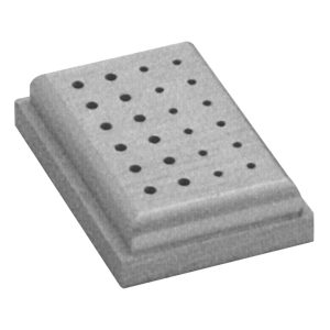 Medesy Bur Holder with Lid* Metal Holds 12 FG & 12 RA Burs 60mm x 40mm (LxW)