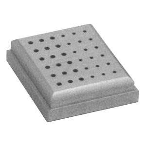 Medesy Bur Holder with Lid* Metal Holds 18 FG & 18 RA Burs 60mm x 50mm (LxW)