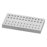 Medesy Bur Holder No Lid Metal Holds 24 FG & 24 RA Burs 75mm x 40mm (LxW)