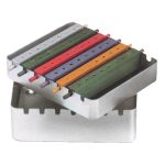 Medesy Bur Holder with Lid Metal Holds 40 FG & 16 RA Burs