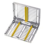 Medesy Gammafix Cassette No. 980-10 10 Positions with Yellow Silicone Inserts