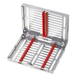 Medesy Gammafix Cassette No. 980-10 10 Positions Red Silicone Inserts
