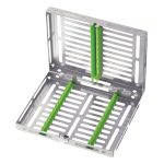 Medesy Gammafix Cassette No. 980-10 10 Positions with Green Silicone Inserts