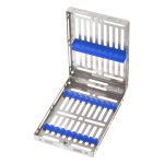 Medesy Gammafix Cassette No. 980-9 9 Positions with Blue Silicone Inserts
