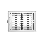 Medesy Gammafix Cassette No. 980-9 9 Positions with Black Silicone Inserts Nerissimo Line