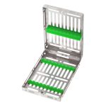 Medesy Gammafix Cassette No. 980-9 9 Positions with Green Silicone Inserts