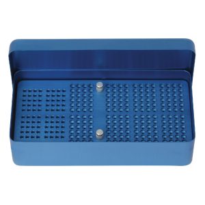 Medesy Endodontic Storage Box Aluminium 204mm x 105mm x 54mm (LxWxH) Blue