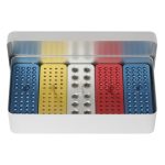 Medesy Endodontic Storage Box Aluminium 204mm x 105mm x 54mm (LxWxH) Silver + 3 Colours