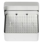 Medesy Endodontic Storage Box Aluminium 125mm x 105mm x 54mm (LxWxH) Silver