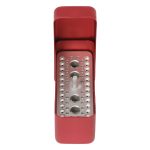 Medesy Endodontic Storage Box Aluminium 104mm x 44mm x 54mm (LxWxH) Red-Silver