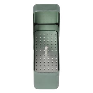 Medesy Endodontic Storage Box Aluminium 104mm x 44mm x 54mm (LxWxH) Green-Silver