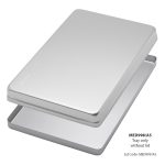 Medesy Tray Aluminium Solid Small 185mm x 140mm x 15mm (LxWxH) Silver