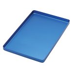 Medesy Tray Aluminium Solid Small 185mm x 140mm x 15mm (LxWxH) Blue