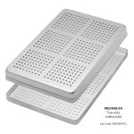 Medesy Tray Aluminium Perforated Large 285mm x 185mm x 15mm (LxWxH) Silver