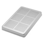 Medesy Tray Lid Aluminium Perforated Large 290mm x 190mm x 30mm (LxWxH) Silver