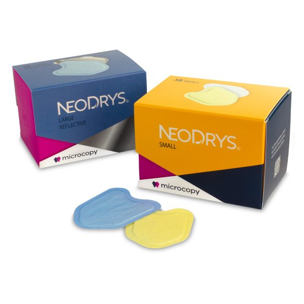 Microcopy NeoDrys Reflective Saliva Absorbents Small Yellow (50)