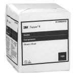 3M Solventum Topper 8 Non-Woven Gauze Swabs 10cm x 10cm White Non-Sterile (100)