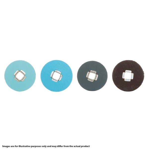3M Solventum Sof-Lex Discs Moores Mandrel Type 5/8" 16mm Dia. Super Fine Light Blue (85)