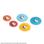 3M Solventum Sof-Lex XT Discs Pop-On 1/2" 12.7mm Coarse Dark Orange (85)